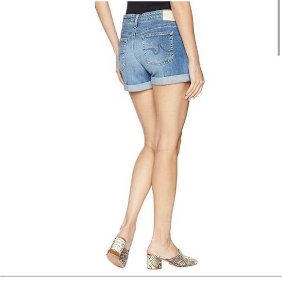 • AG Adriano Goldschmied • Women’s The Hailey Ex Boyfriend Roll Up Shorts 24 - Picture 2 of 6